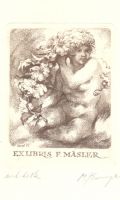 F.Masler - Dívka s květy  69x93  C3